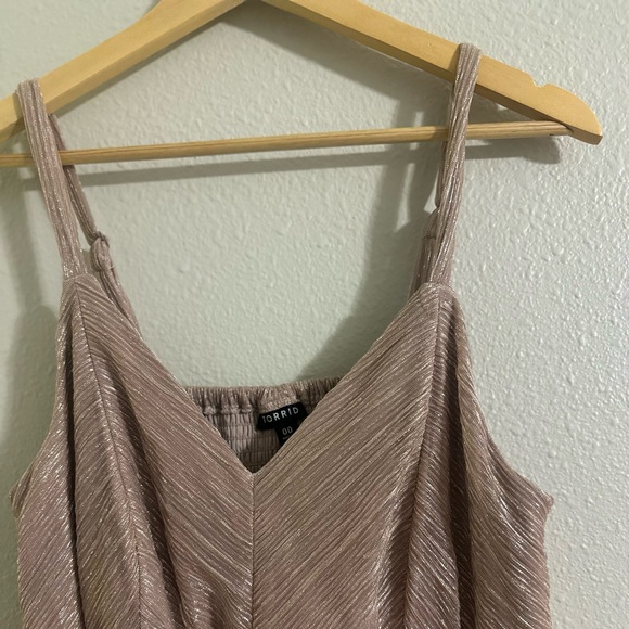 Torrid Blush Tea Length Sleeveless Dress - Picture 8 of 13